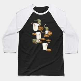 Gnomes with Milk and Cookies Baseball T-Shirt